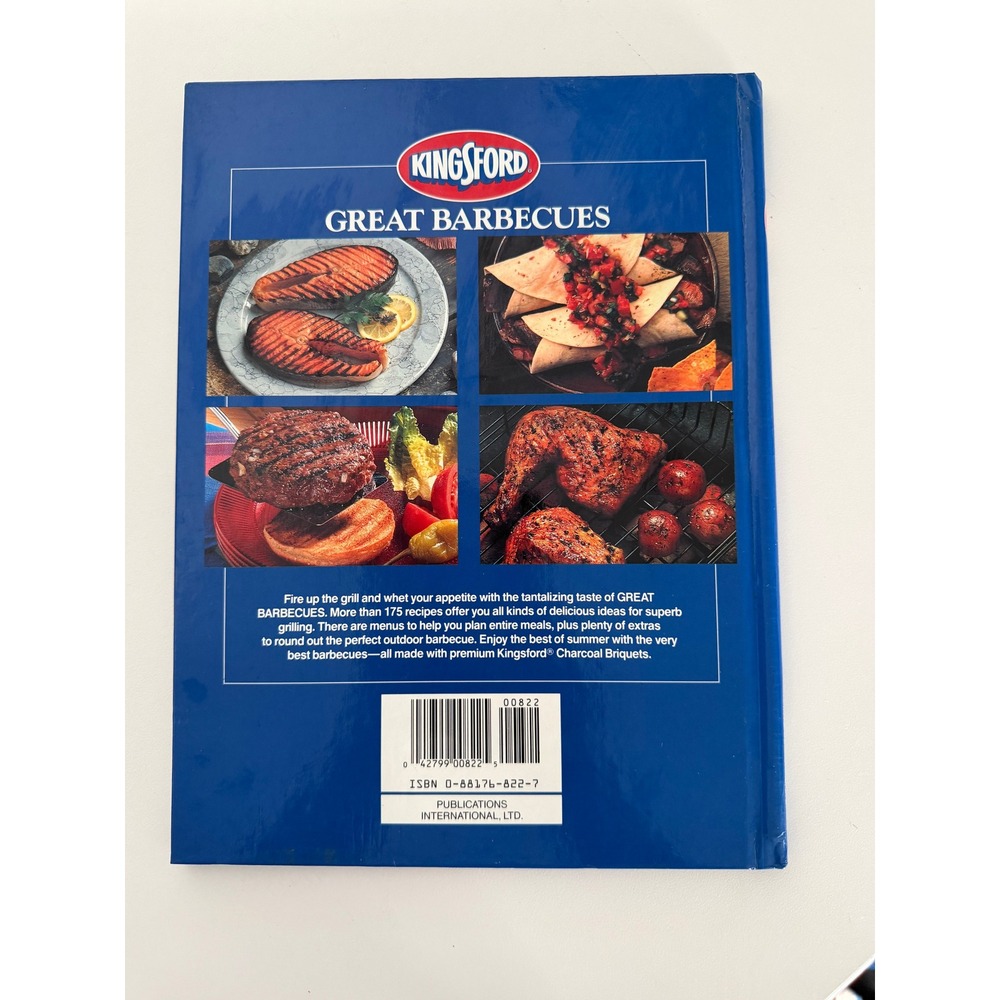 Kingsford Great Barbecues Cookbook Hardcover Spiral 175+ Recipes Grilling BBQ - Picture 2 of 3